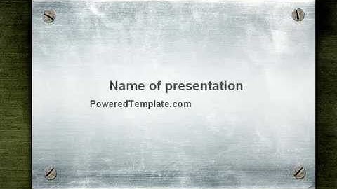 Steel Board PowerPoint Template by PoweredTemplate.com