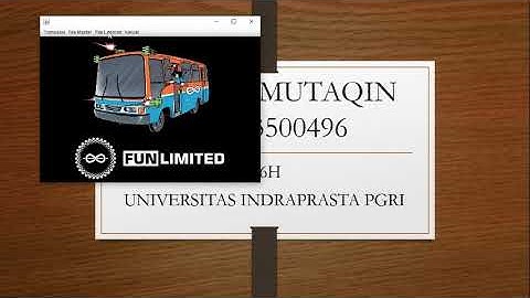 TUGAS VISUAL - SISTEM INFORMASI PENJUALAN BARANG PADA TOKO FUN LIMITED