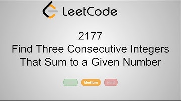 2177. Find Three Consecutive Integers That Sum to a Given Number | Python