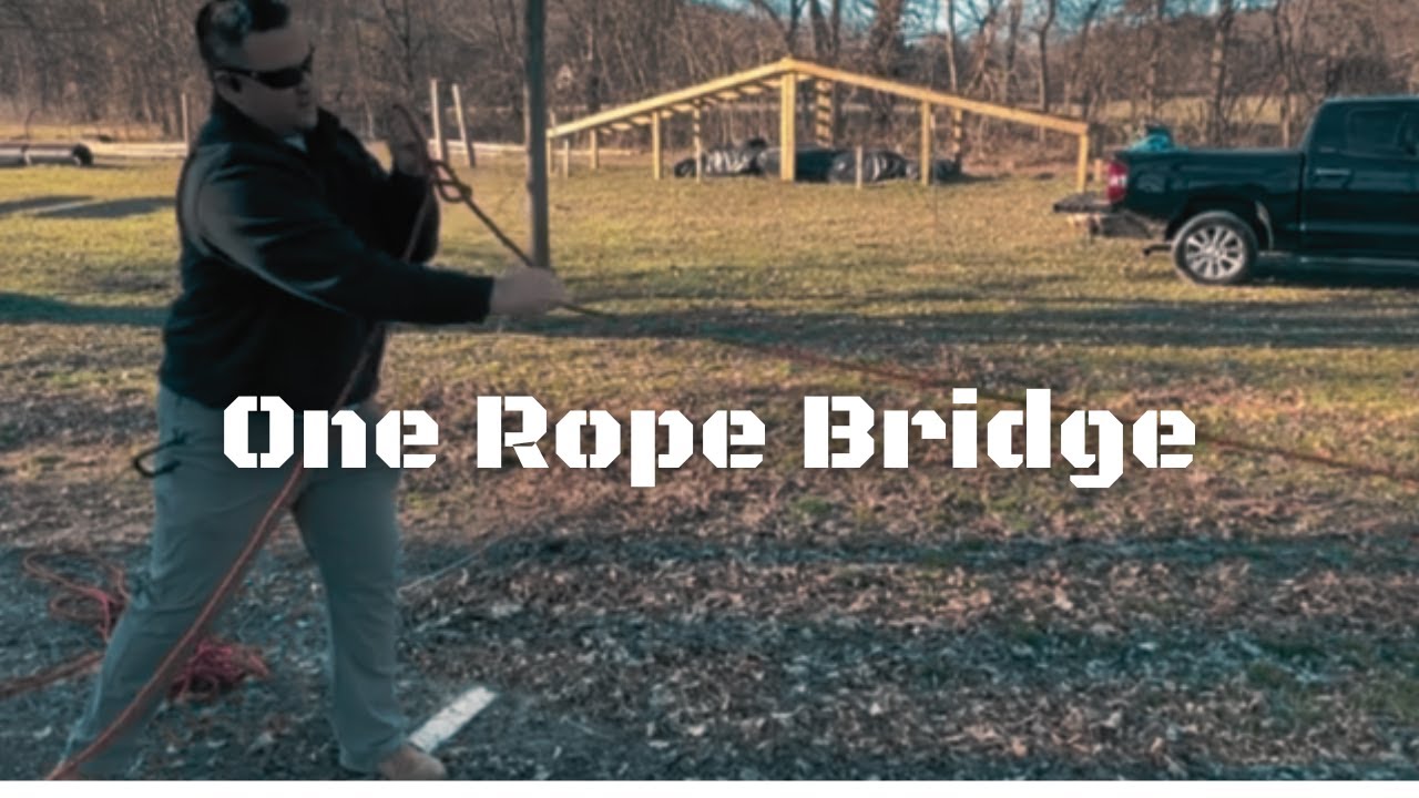 Survival Skills: Building a One Rope Bridge 