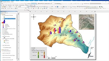 Bar Chart map by using Geo-spatial data in ArcGIS, helping by field data