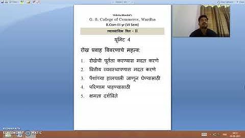 B.Com Sem 6 - Business Finance (Marathi) - Lecture 21