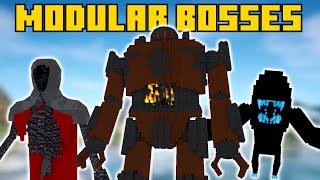 ГИГАНТСКИЕ БОССЫ В МАЙНКРАФТЕ С УНИКАЛЬНЫМ ПОВЕДЕНИЕМ! MODULAR BOSSES ПОЛНЫЙ ГАЙД И ОБЗОР МОДА