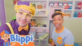 blippi and meekah dress up as each other blippi learn colors and science