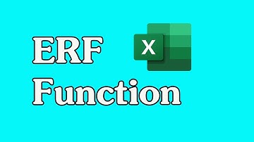 How to Use the ERF Function in Excel