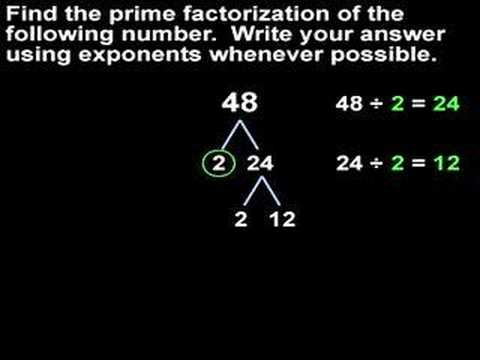 Prime Factorization Chart To 1000