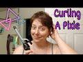 Trying to curl my pixie