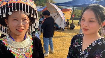 Lễ hội Tết Lai Châu gặp các cô gái Mông xinh đẹp đi Bắt chồng