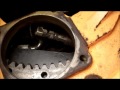 How to check JCB micro digger 360 degree slew gear teeth