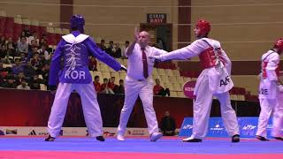 Korea vs Azerbaijan. Male. World Taekwondo World Cup Team Championships, Baku-2016.