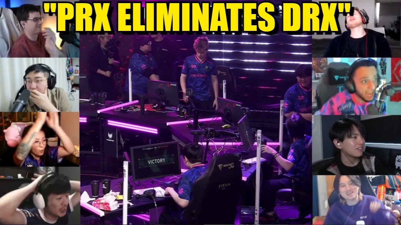 Prx Nothing Valorant pros/streamers react to PRX eliminating DRX after an INSANE ...