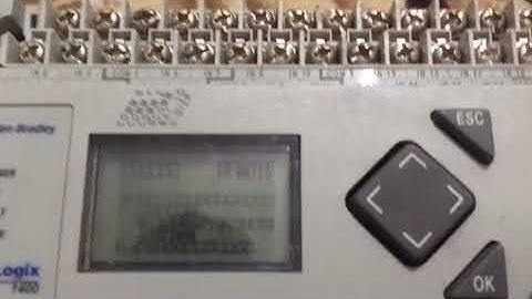 Fault Reset Micrologix 1400 ! How to clear error AB Micrologix 1400 PLC