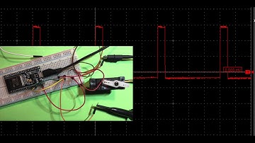 Investigating ESP32 PWM-Signal with OWON VDS1022I-Oscilloscope
