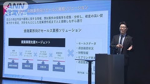 人の作業を3分の1以下に　業務に特化した「AIエージェント」(2025年6月20日)