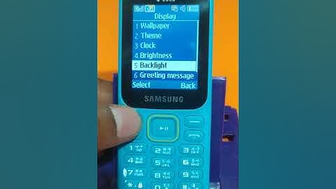 How To Set Backlight On Samsung Keypad Phone