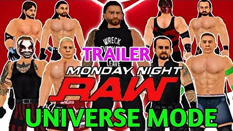 Wr3d 2k20 Universe Mode Trailer || Wr3d Raw Episode || Wr3d