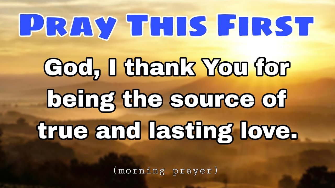 Seeking God First - Morning Prayer Before You Start Your Day - YouTube