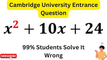 x^2+10x+24 | The Shocking Truth About This Equation