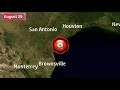 The track of Hurricane Harvey