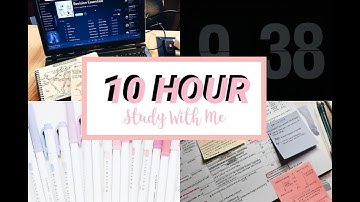 10 hour study with me / vlog