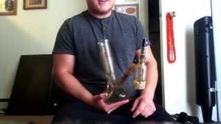 EGI Glass Bong. Fat Bong Rip!