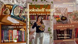 Reorganize my bookshelves with me 🎀📖 bookshelf tour, all my books and recommendations