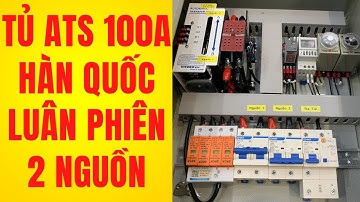 Tủ ats 100A hàn quốc luân phiên 2 công tơ |  Tu Dien DITICO