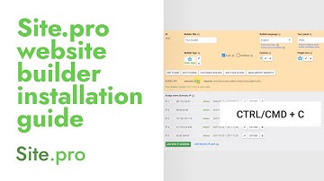 Site.pro website builder installation guide