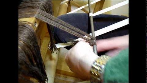 How to Weave on a Loom - Video 13 - Winding the Warp Part 3