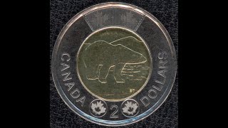 Canada 2 dollars, 2014Coin Coins Money