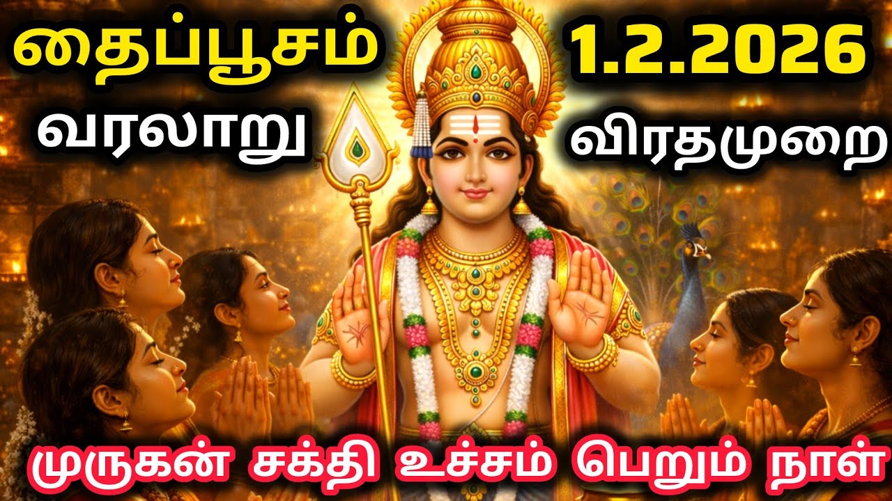 Thaipoosam 2026 | தைப்பூசம் தோன்றிய வரலாறு | தைப்பூசம் உண்மை வரலாறு | Lord Murugan ♥️