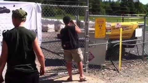 Protesters on Enbridge site