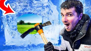 100 COUCHES DE GLACE CHALLENGE (on s'évade de notre prison en glace 🧊)