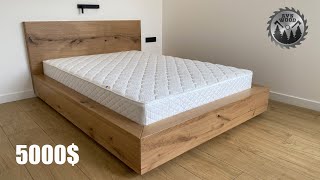 : Making a modern wooden bed. WOODWORKING DIY