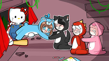 Mèo Simmy Thoát Khỏi Tiệc Ngủ Hello Kitty Vào Lúc 3 Giờ Sáng Trong Minecraft