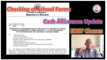 Checking of School Forms and Other #Deped_News_and_Updates