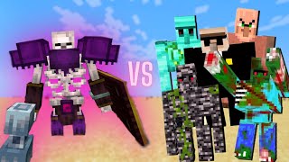 Skeleton vs All Golems - Minecraft Mob Battle | Skeleton vs Slime Golem Vs Bedrock Golem