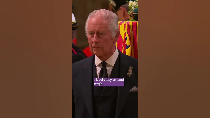 The Queen's Children Hold Vigil Over Coffin