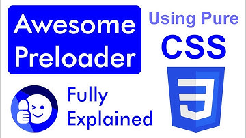 Simple Preloader Using Pure Css 3