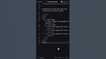 Glassmorphism 3D Buttons #html5