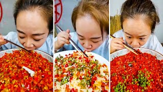 Video thumbnail of "EXTREME SPICY FOOD | ASMR Mukbang Spicy Food Challenges 🌶🌶🌶 Tik Tok China #16"