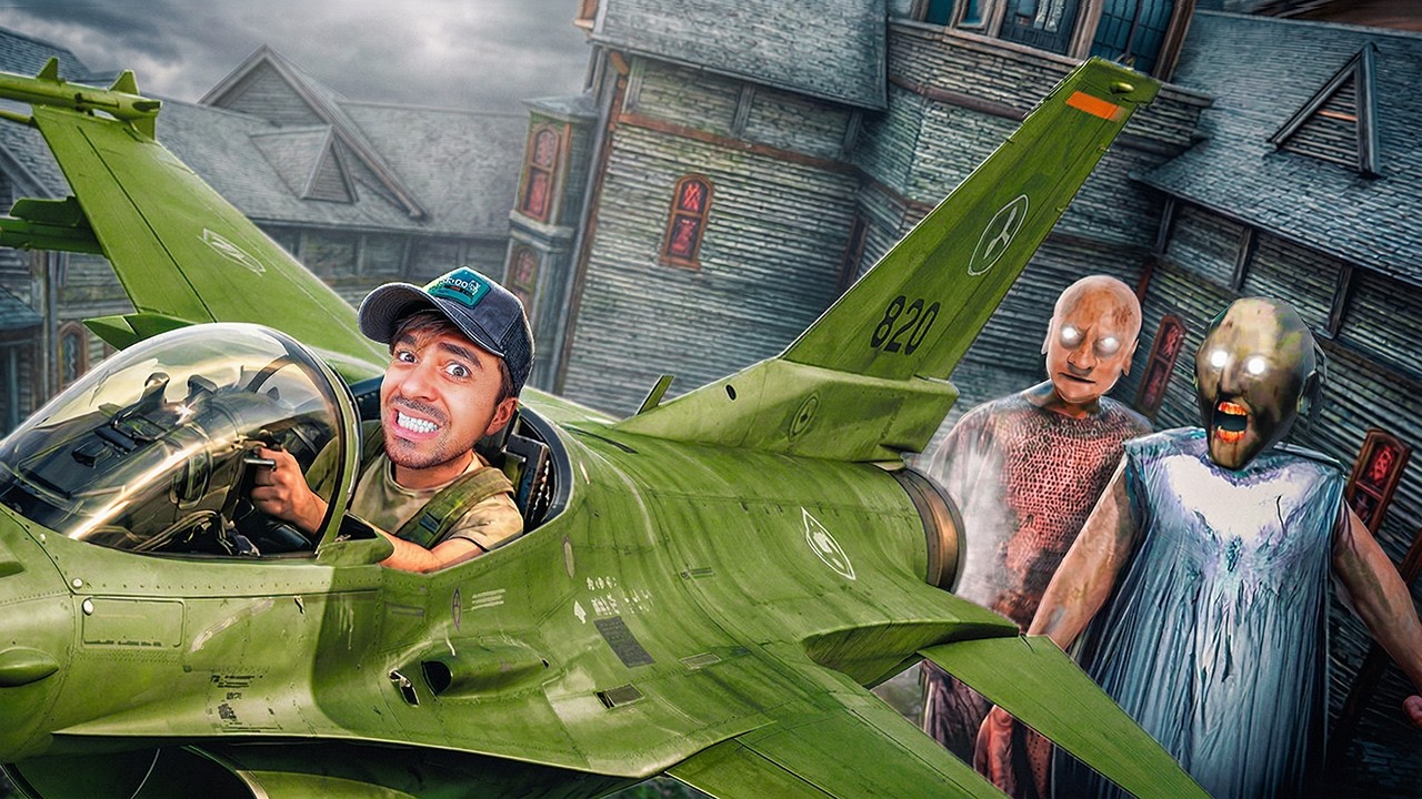 تحدي هروب الطائرة في جراني - Granny