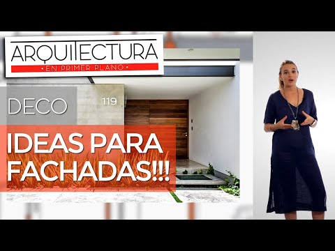 DISEÑO DE FACHADAS | PORTALES | ENTRADA | FRENTE | CASA | VIVIENDA - DECORACIÓN Y ARQUITECTURA