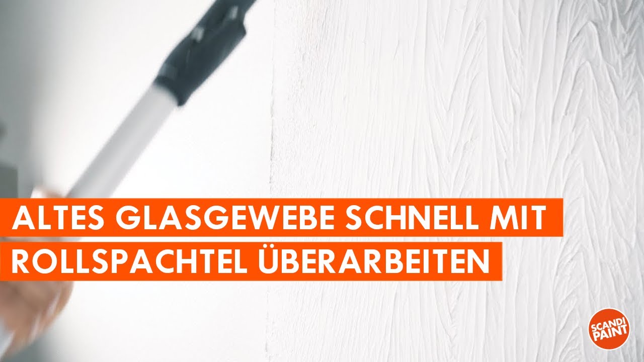 Gewebe mit Rollspachtel überarbeiten