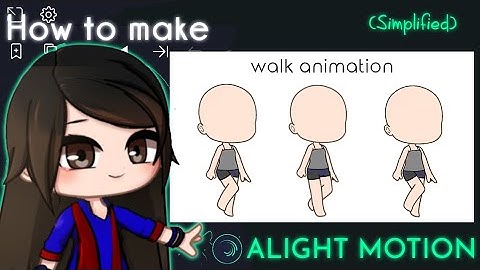 How to make a walk animation in Alight Motion 2 (simplified) || Gacha Stu-Club Tutorial ||