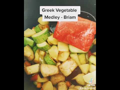 Healthy Lunch Greek Vegetable Medley Briam Μπριάμ