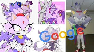 Blaze The Cat googles herself