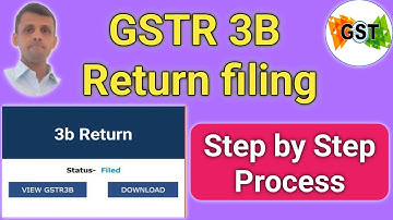 GSTR 3b Return Filing Process | gst return filing gstr 3b