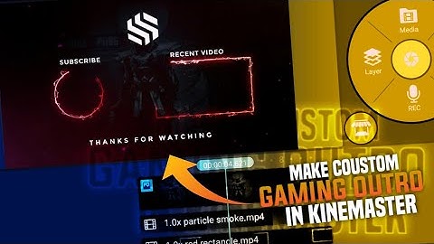 How To Make Custom Gaming Outro On Android - Kinemaster Tutorial 🔥