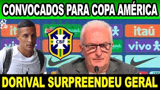 COM NOVIDADES! DORIVAL JÚNIOR SURPREENDEU! CONVOCAÇÃO DA SELEÇÃO BRASILEIRA PARA COPA AMÉRICA 2024